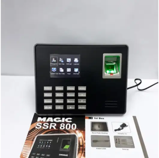 Mesin Absensi FingerPrint Sidik Jari Magic SSR kualitas good