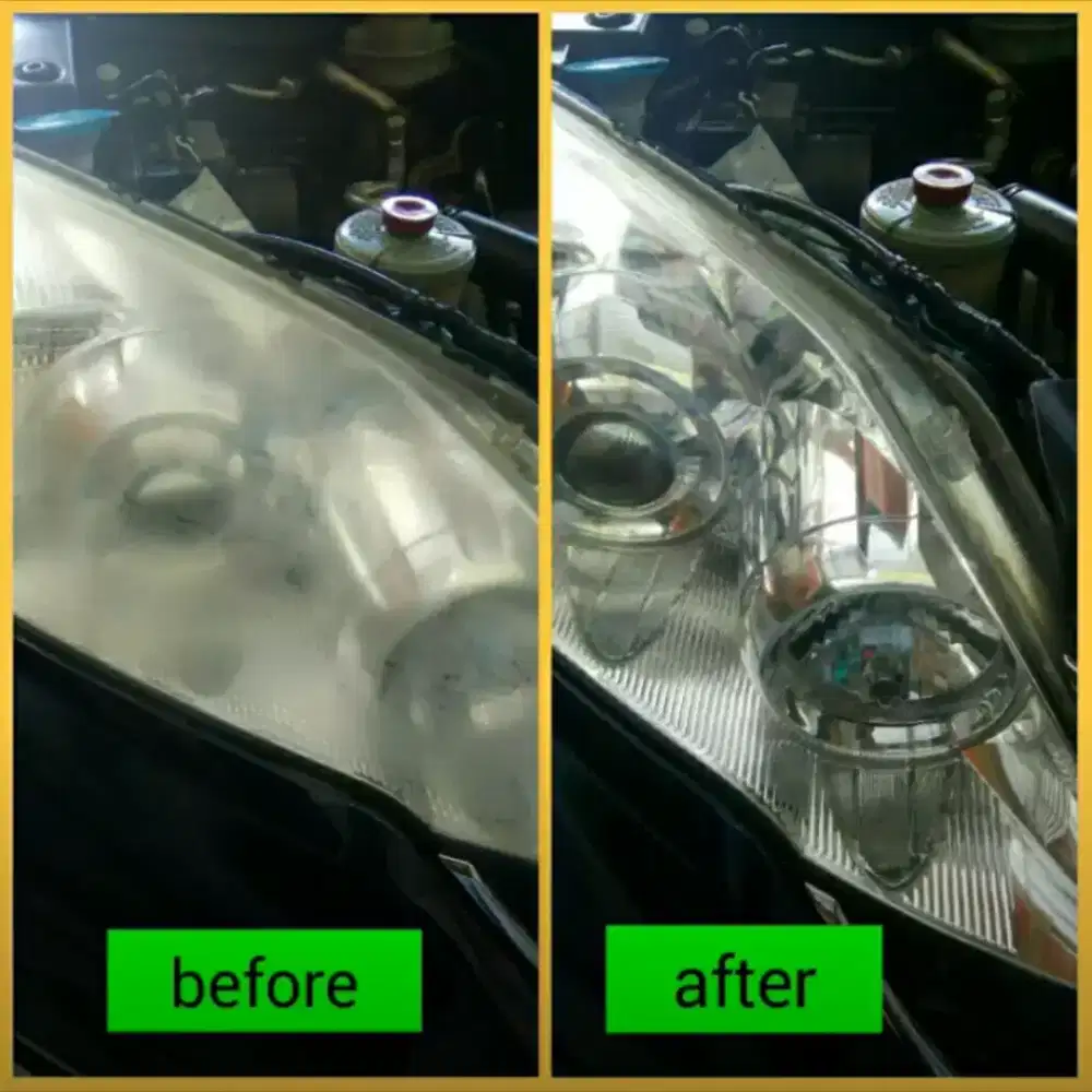 Poles Kaca Lampu Mobil Kusam - Kaca Wiper kembali bersih