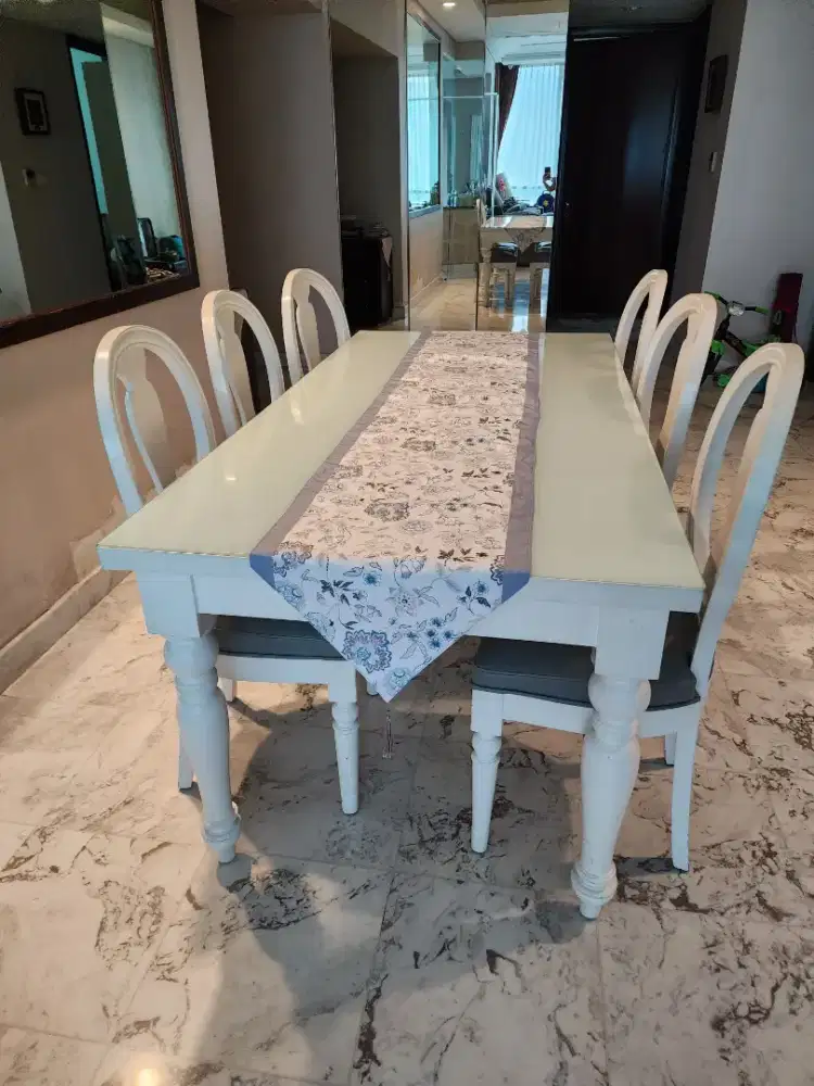 Meja Makan set bangku 6