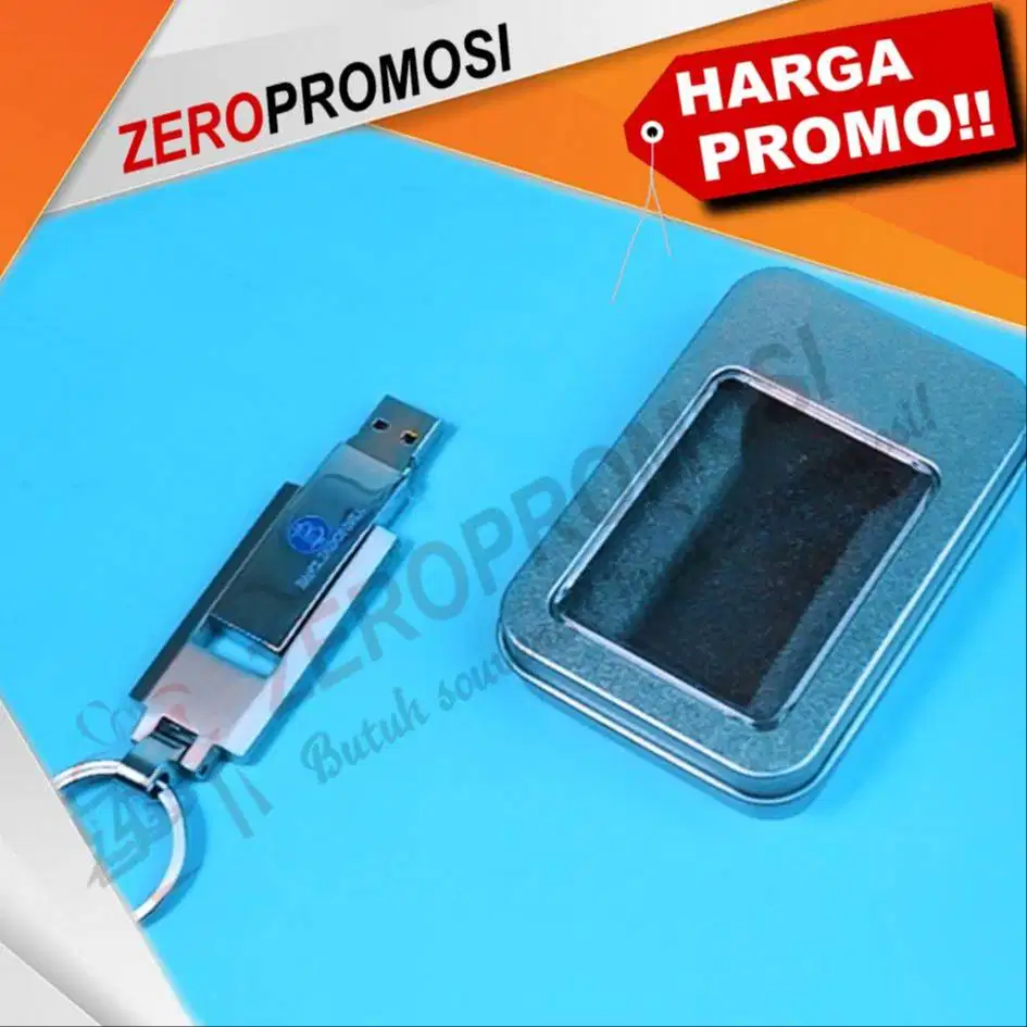 Souvenir Flashdisk Metal Ganci Kode FDMT24 Custom Kapasitas 4GB
