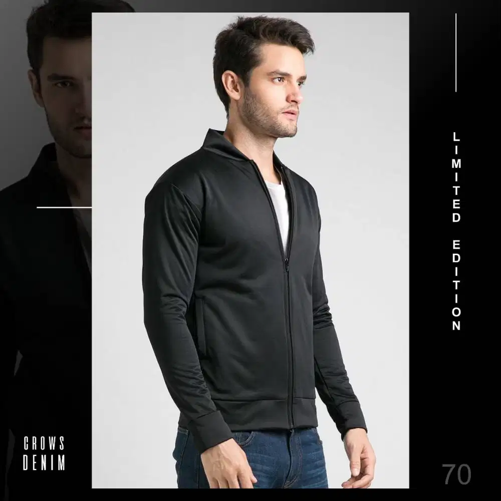 Jaket Simply Fleece Black Style - SK70