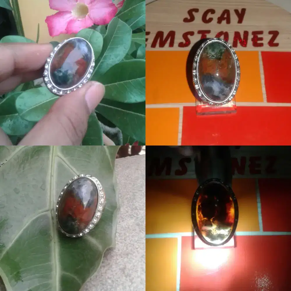 natural batu akik pancawarna klawing