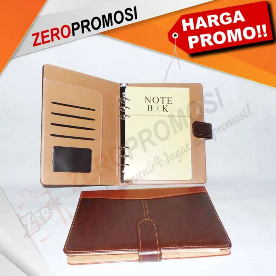 Buku Agenda Kulit AG-01 Notebook Bisa Custom Logo Perusahaan
