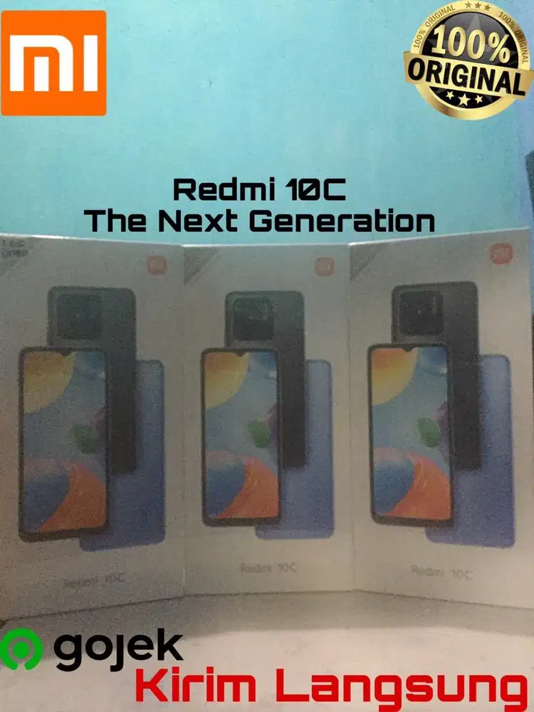 Xiaomi Redmi 10C 4/64  NEW SEGEL WARNA RANDOM SNAPDRAGON