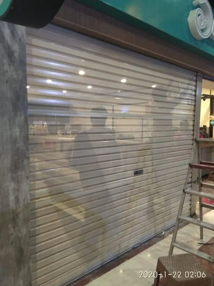 Rolling door perforated semi perforated jakarta