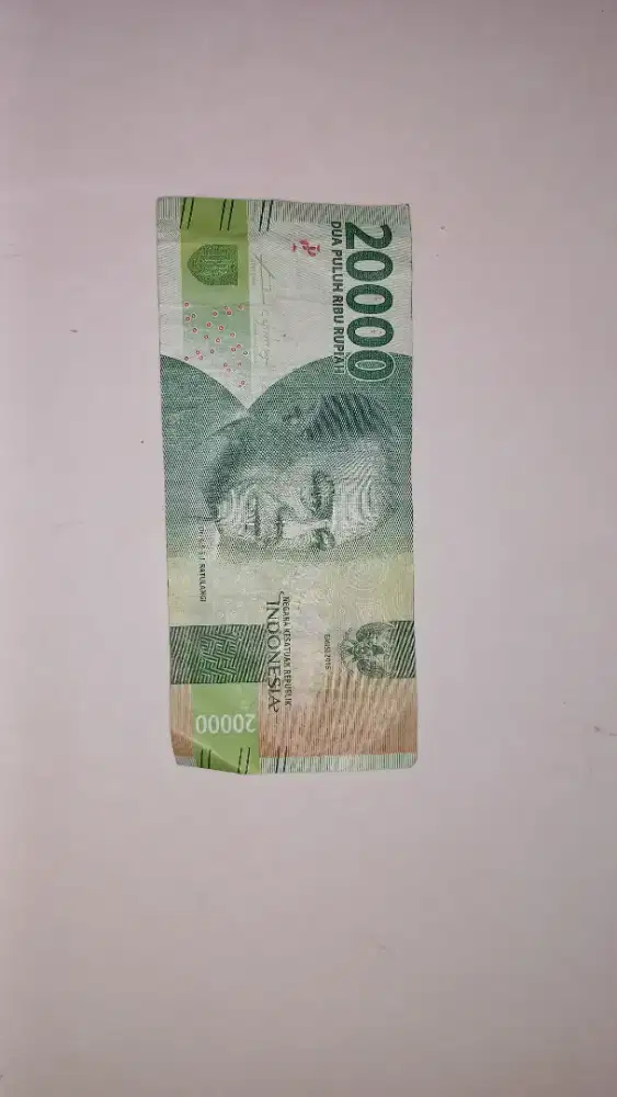 Uang kertas Rp 20 rb no seri unik