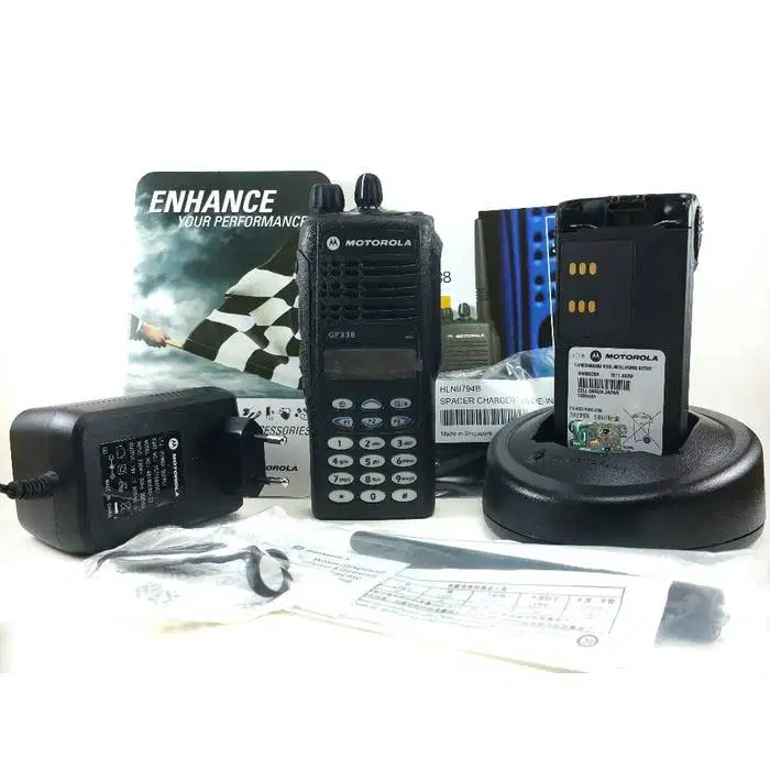 HT Motorola GP338 GP-338 GP 338 Motorola VHF BARU ASLI