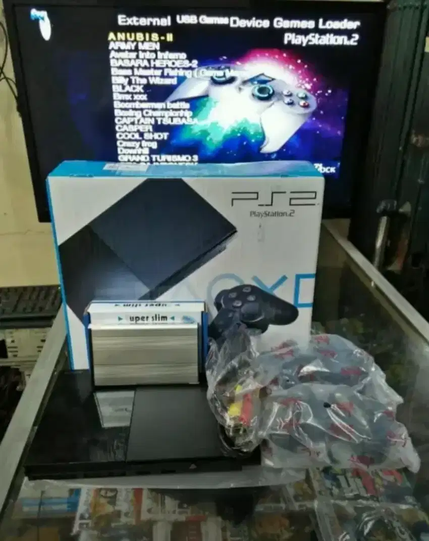 Ps2 Slim Seri 7006 Matrix Hardisk 40gb