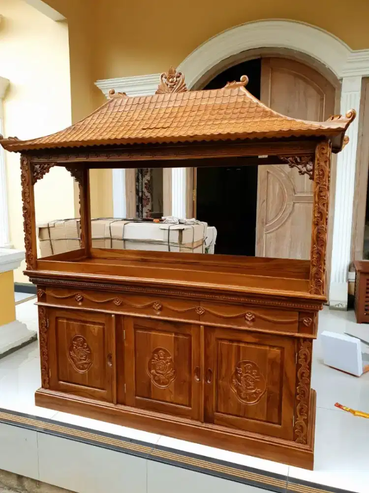 Aquarium kayu jati besar