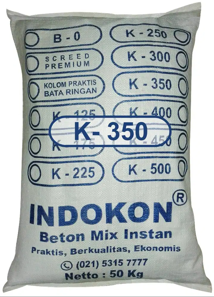 Beton Instan K 350 Instan INDOKON - Beton Siap Pakaikai