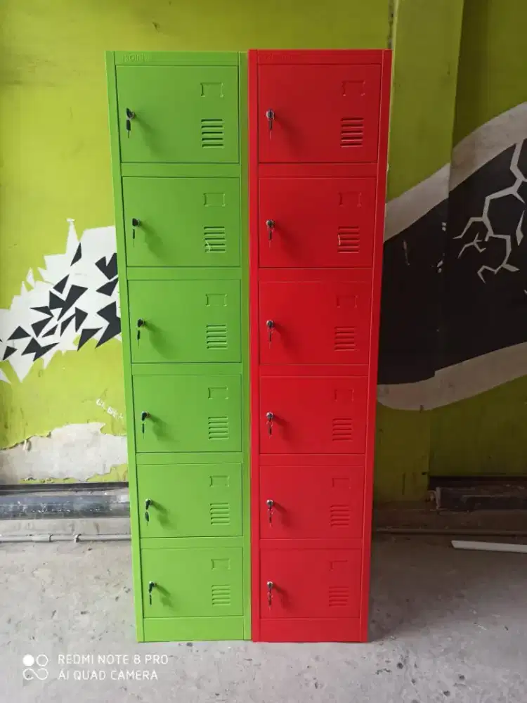 Locker 6 Pintu / Loker 6 Pintu/ Lemari Besi 6 Pintu/ Filing Cabinet 24