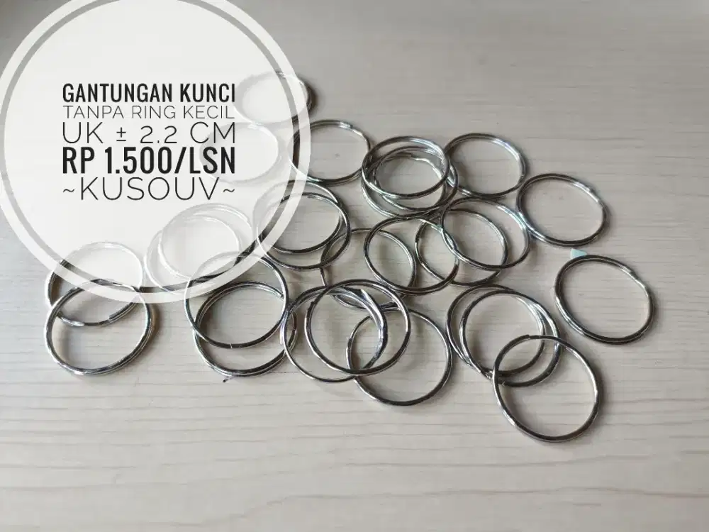 Gantungan Kunci/Ring Gantungan Kunci/Tas/Bulat/Gepeng/Putar Join