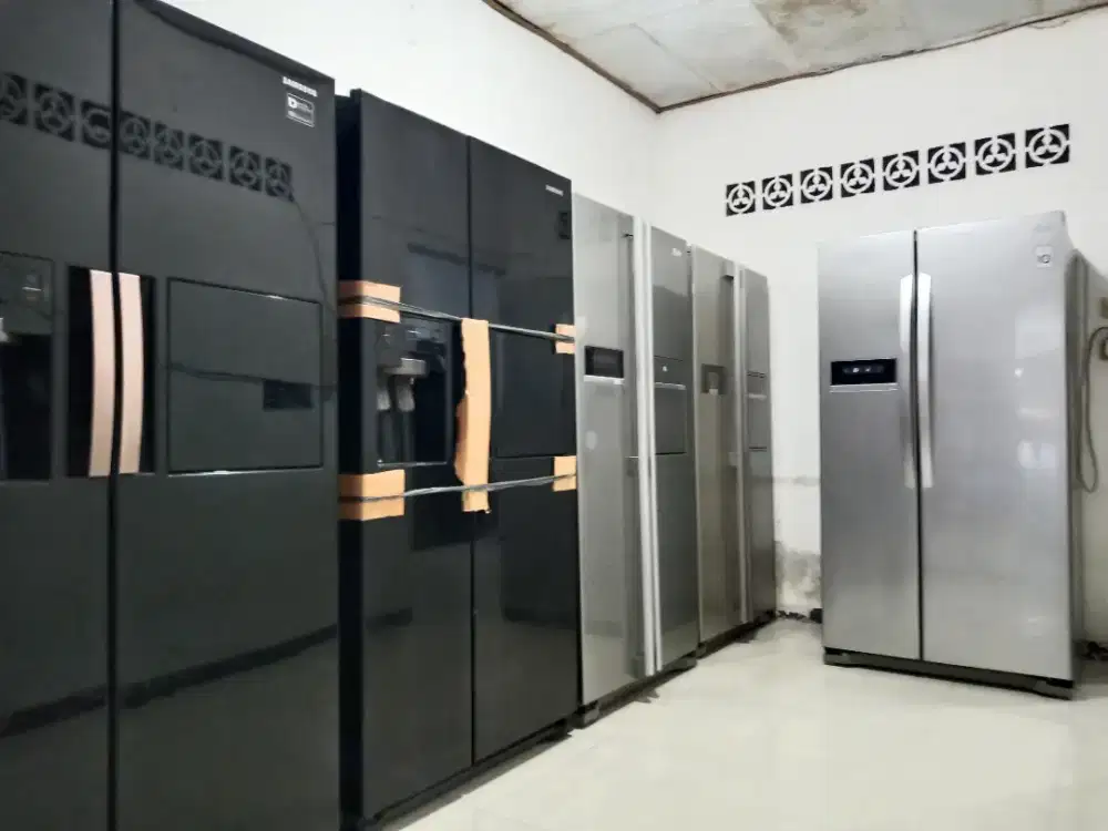 Kulkas side by side ex Apartemen,Hotel,Resto dll Bagus Normal