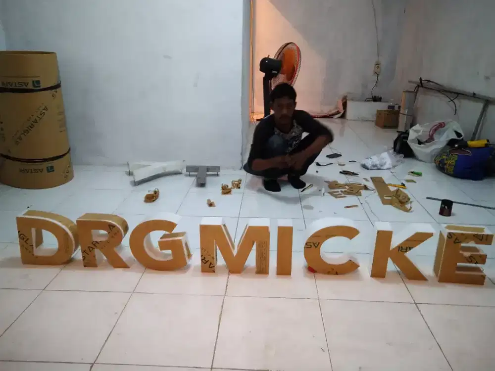 Huruf Timbul Acrylic / Galvanis