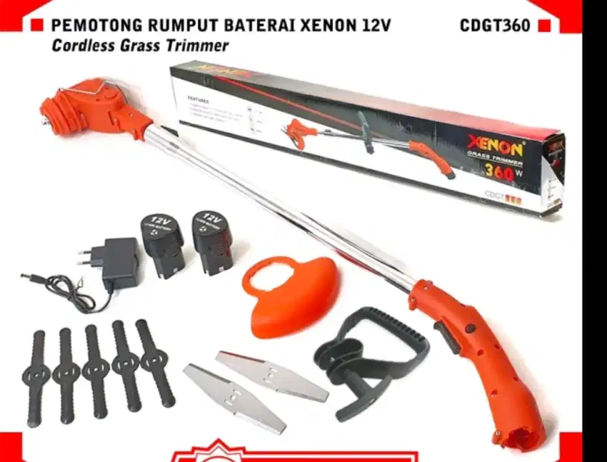 Mesin Potong Rumput Xenon Baterai Bonus dapat 2