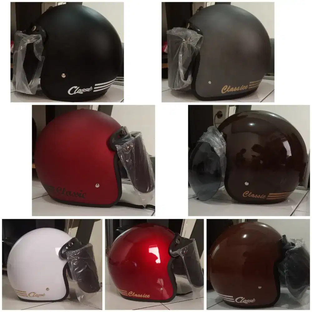 80rb BARU
Dijual Cepat Helm Bogo Retro Dewasa Classic SNI Banyak Warna