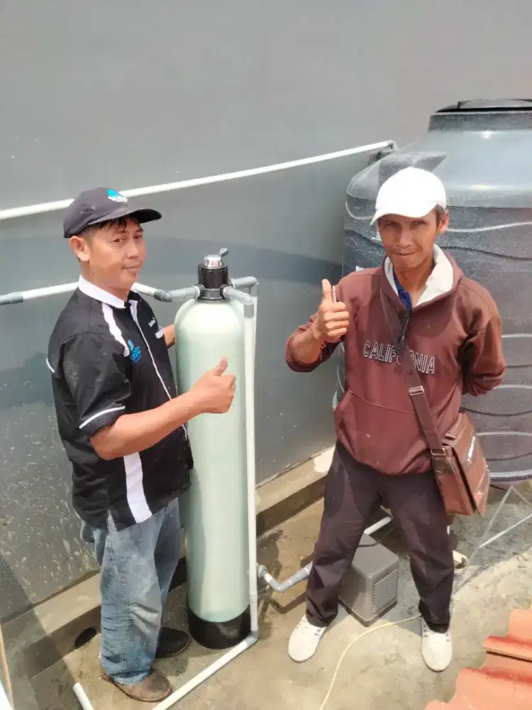 Filter penyaringan air pompa sumur bor tanah / PDAM PAM kuning keruh .