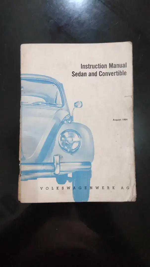 Buku kuno antik langka VW Volkswagen manual instructuon book