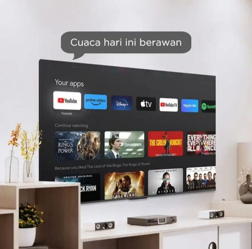 TCL 32 Smart TV Android Bezeles Netflix YouTube Digital Garansi BARU