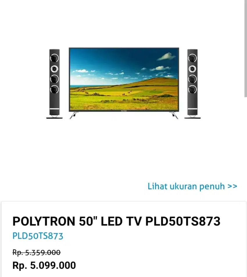 Bisa bunga 0% proses kredit Tv Led