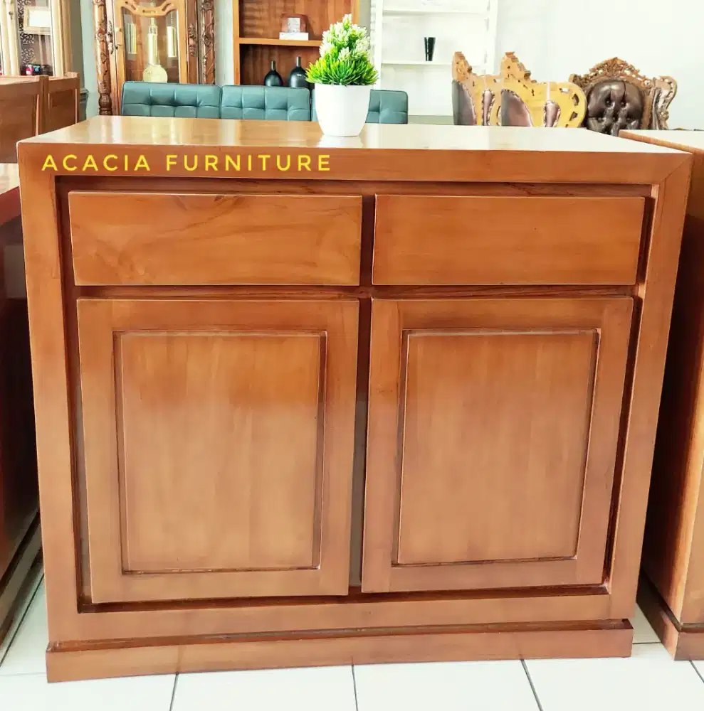 Bufet jati panjang 1m