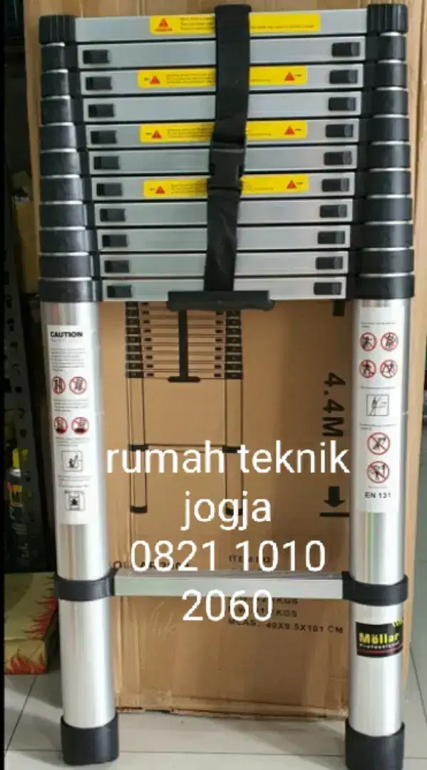 (rumah teknik jogja)tangga teleskopik 4,4 meter