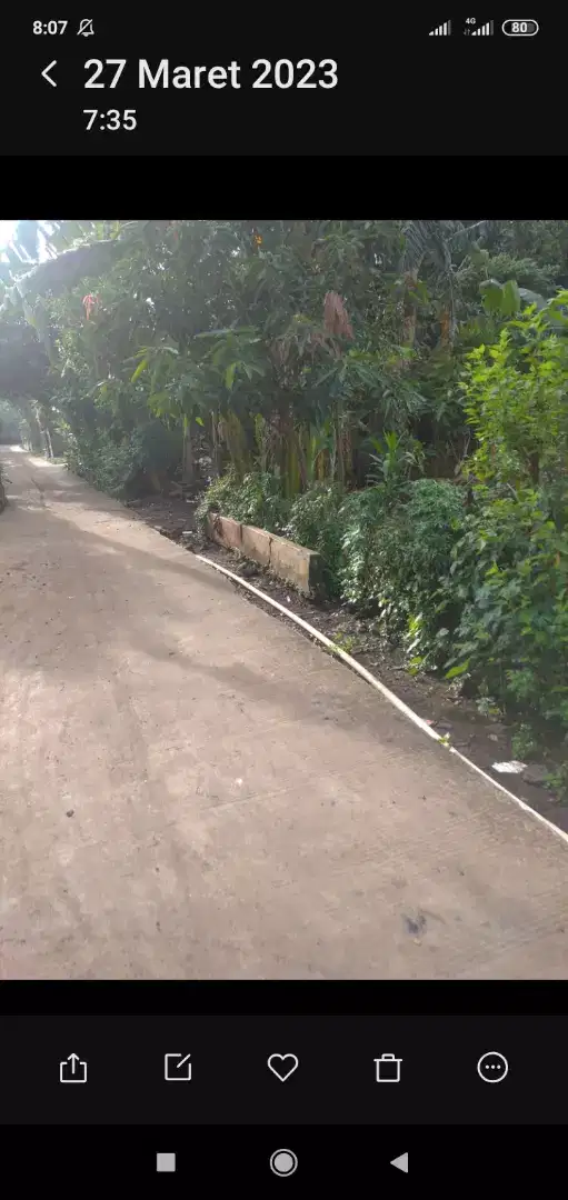 jual tanah 250m akses mobil  dikranggan cibubur