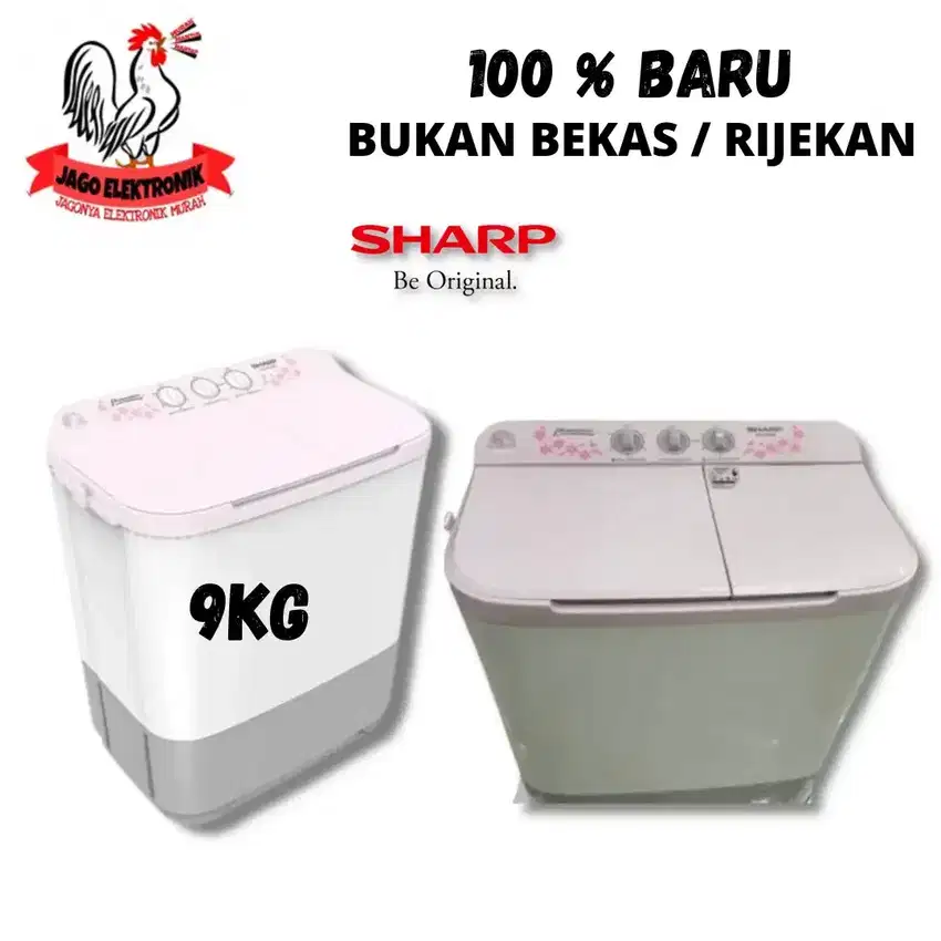 Mesin cuci murah 2tabung 9kg sharp