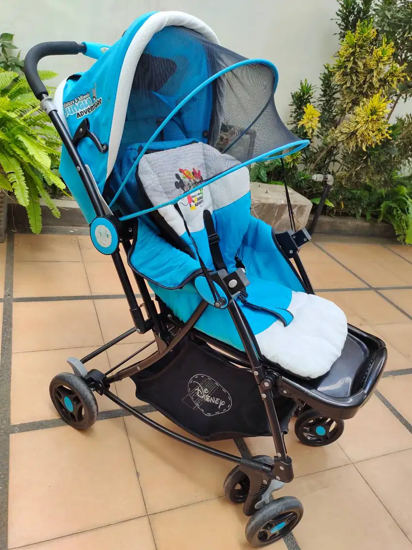 Stroller Disney Jungle Adventure Kereta Bayi BIRU Bagus Murah