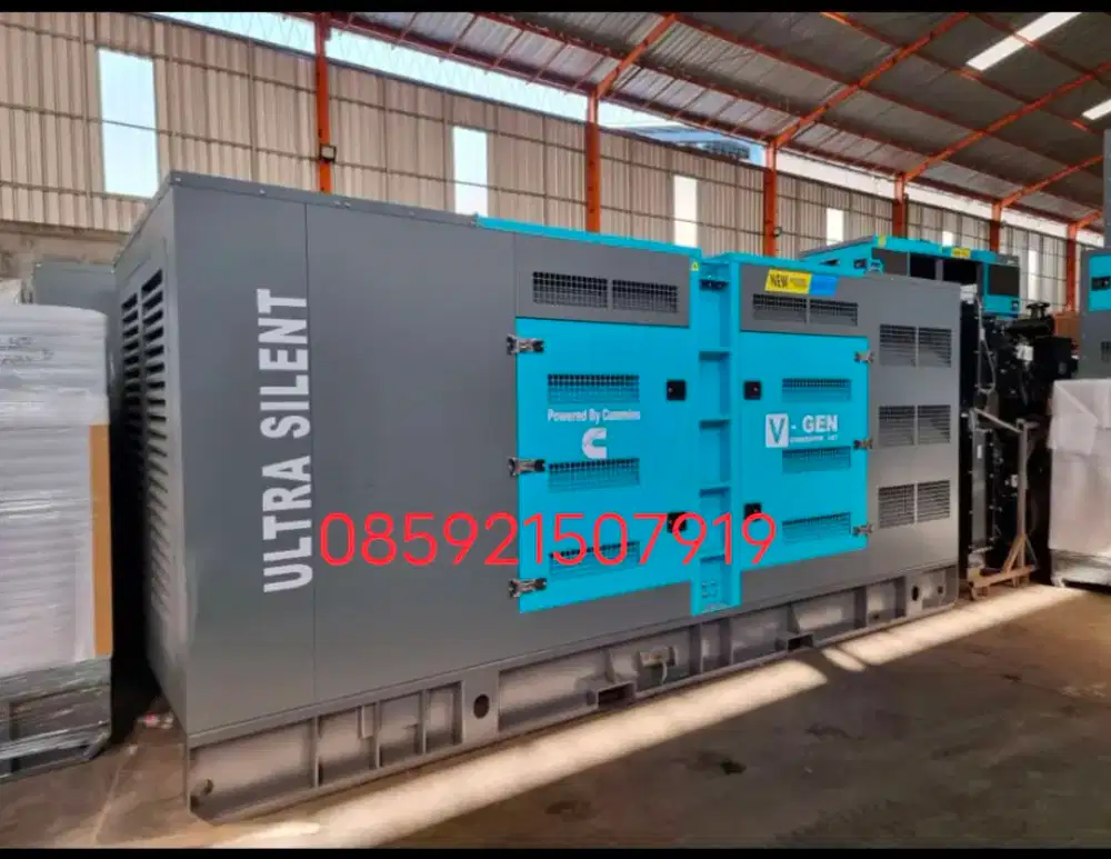 GENSET PERKINS 500 KVA SILENT OPEN BARU NEW GARANSI READY STOCK