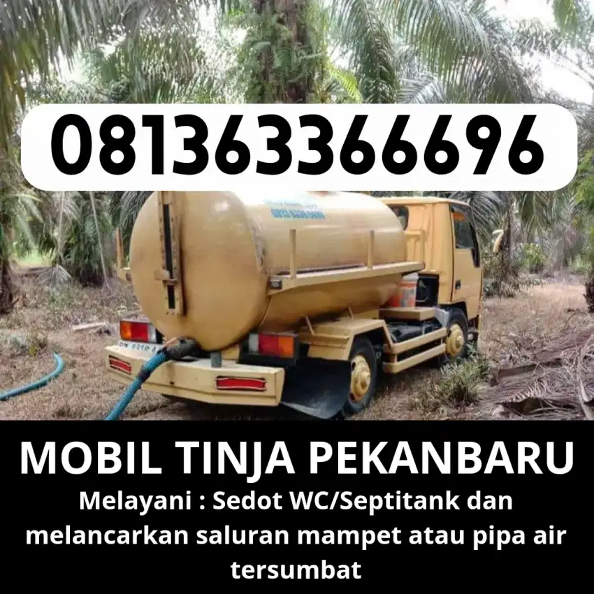 Mobil tinja sedot wc sedot limbah restoran hotel