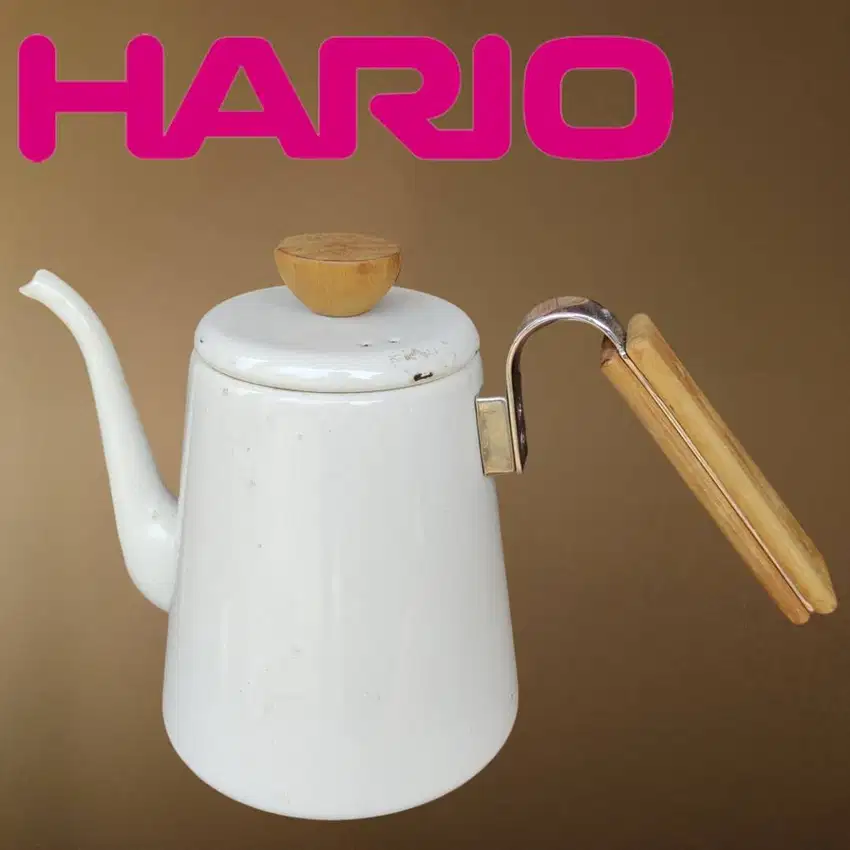 HARIO Bona Enamel Pour Over Drip Coffee Kettle 800ml BDK-80