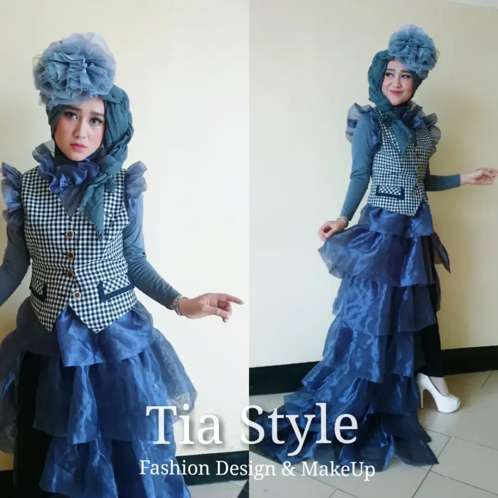 Gaun pengantin dress panjang second bekas
