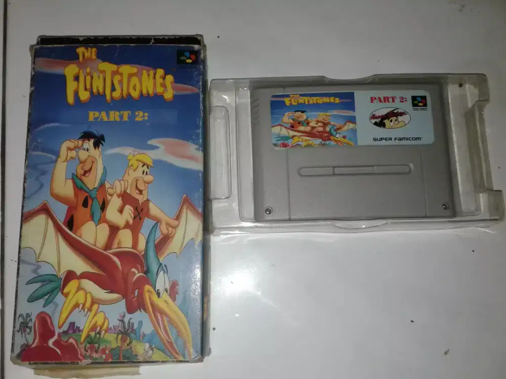 kaset nintendo flinstone snes nego cod rungkut ok ganku
