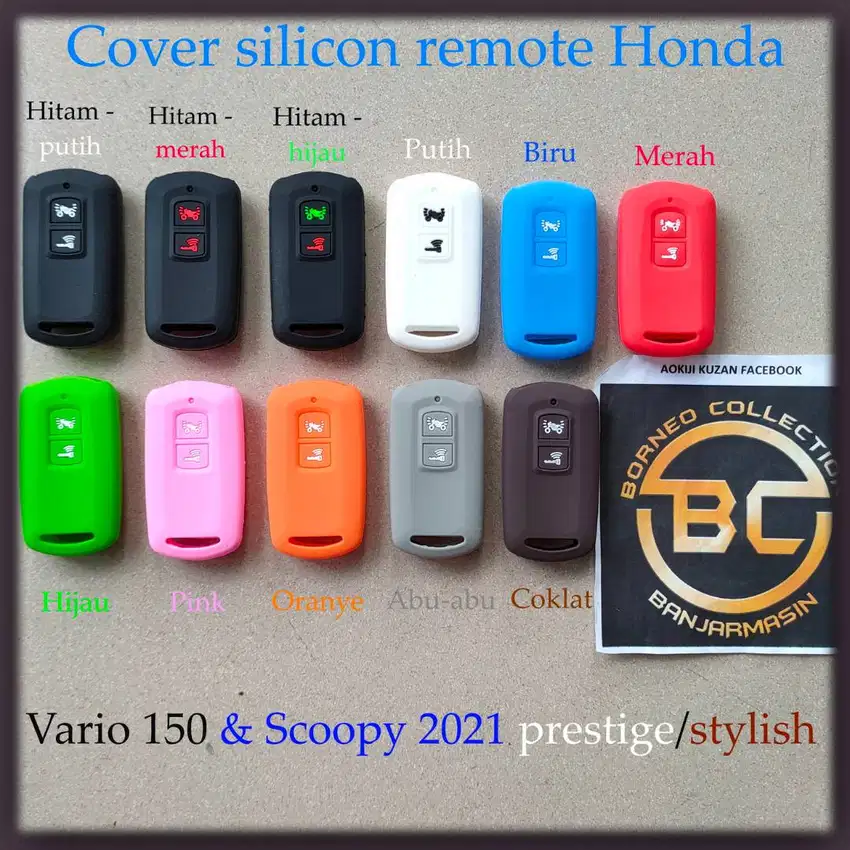 Cover Sarung Silikon Kunci Remot Keyless Honda Scoopy 2021 Terbaru