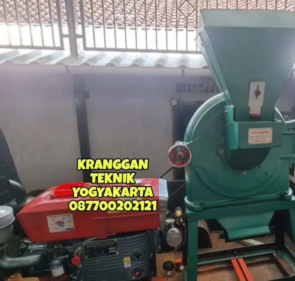 (KRANGGAN TEKNIK)diskmill ffc 45 + diesel solar penepung beras, herbal