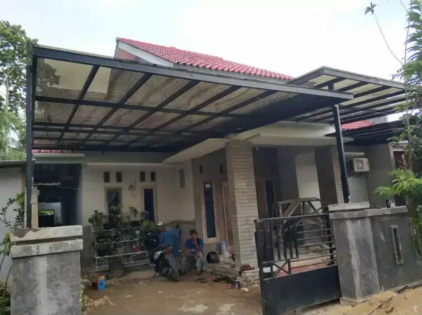 Kanopi murah solarflet atep peganti kaca.