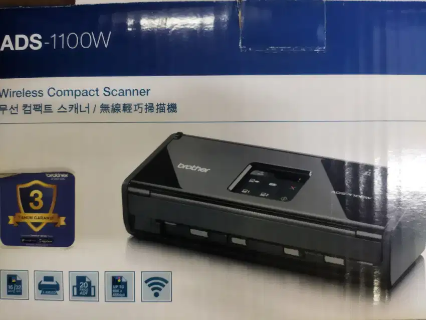 Brother ADS-1100W Wireless Compact Scanner