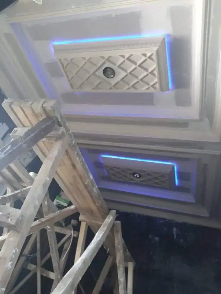 Menerima pemasangan plafon Gypsum, PVC, bahan dan jasa murah