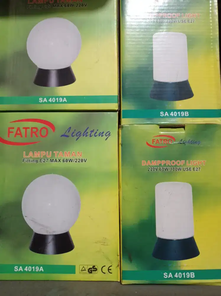 2 Pasang Lampu Taman Damproof (4 buah)