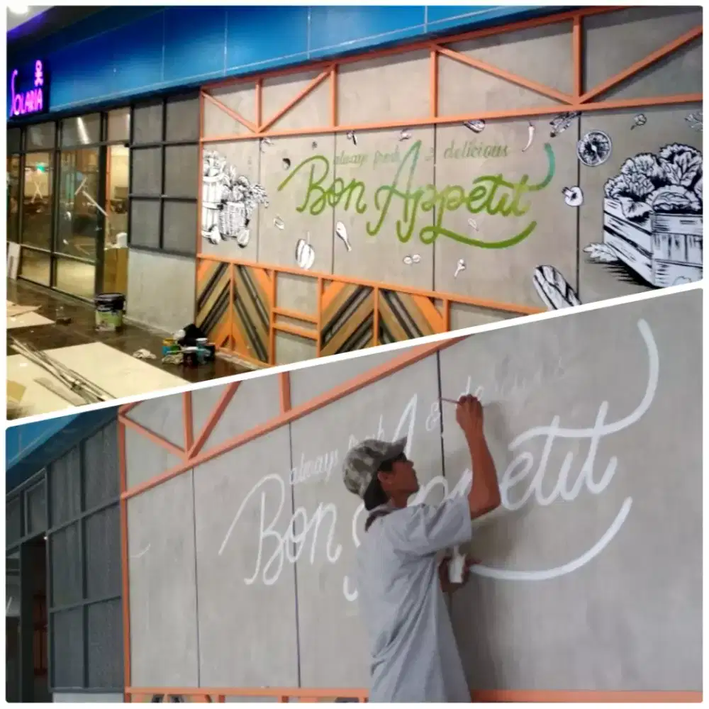Bukan Sticker atau Wallpaper tapi Lukis Dinding