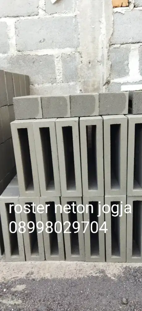 Roster beton putih silica