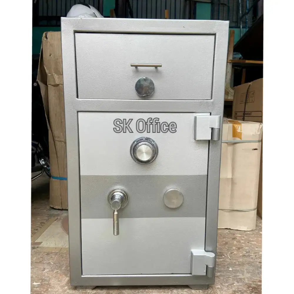 Brankas kasir tahan api cash drop LN brankas Spbu brankas sumbangan