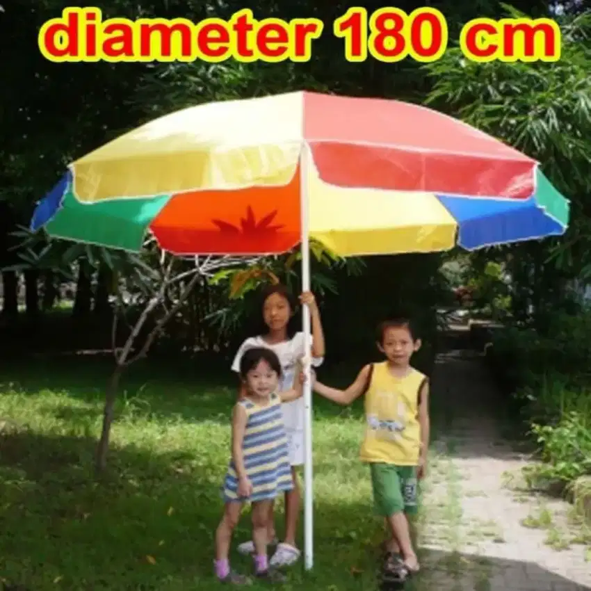 Free  Ongkir Payung Pelangi Besar Diameter 180 cm