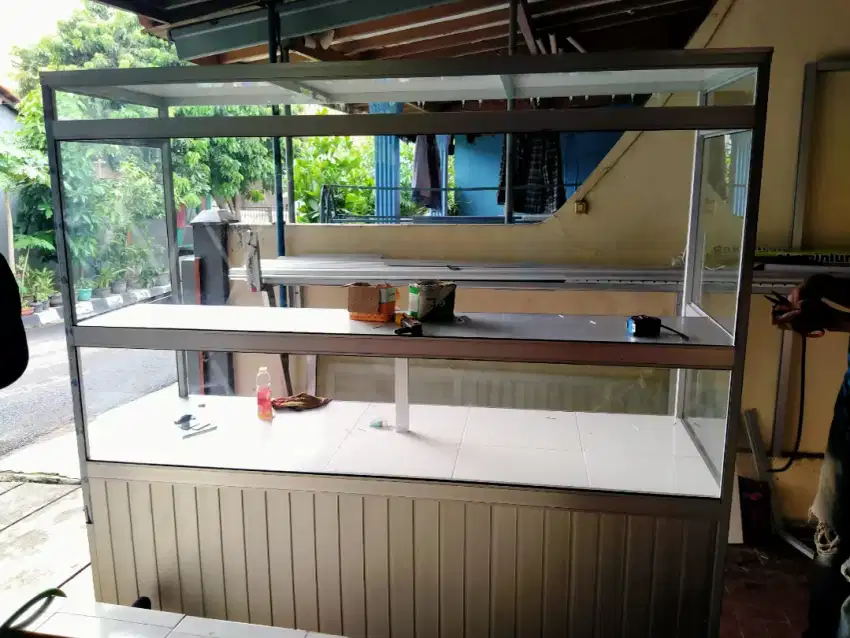 Etalase padang gerobak