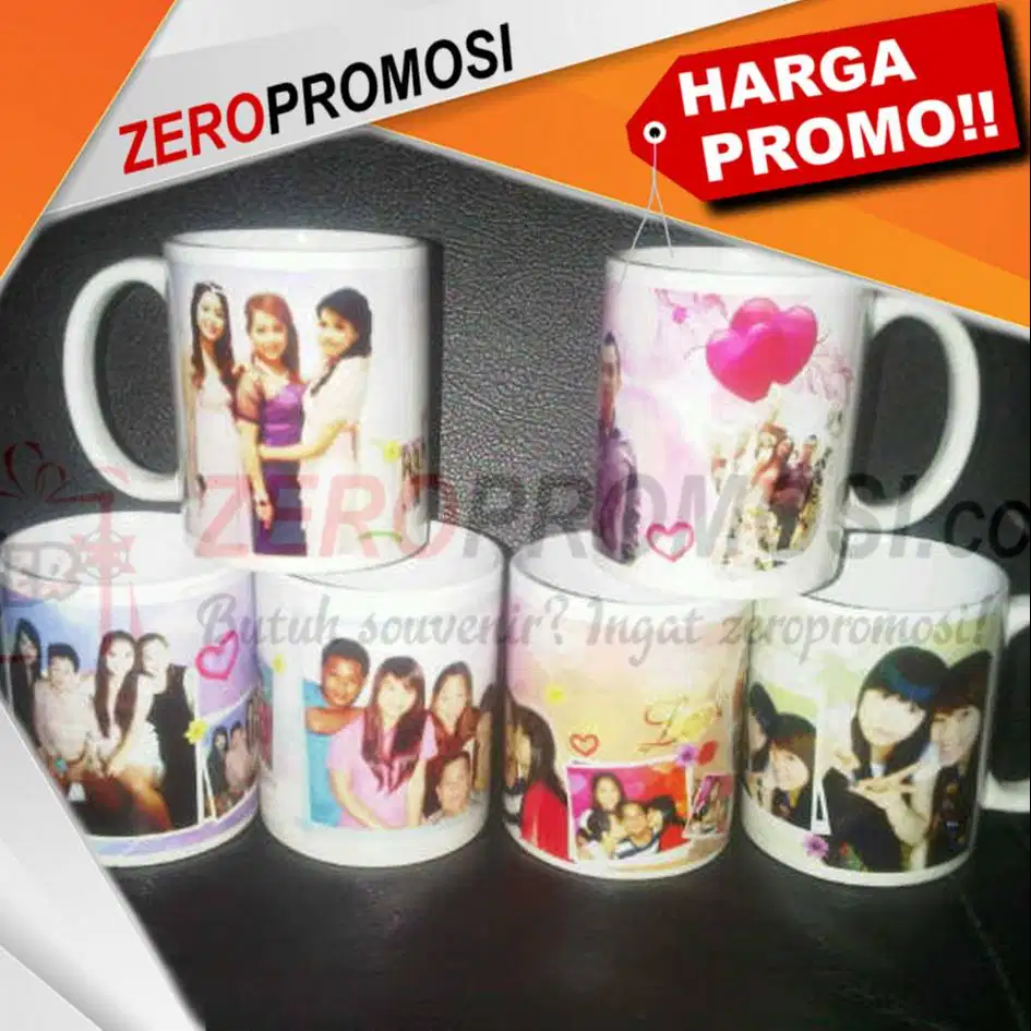 Cetak Gelas Mug - Logo custom