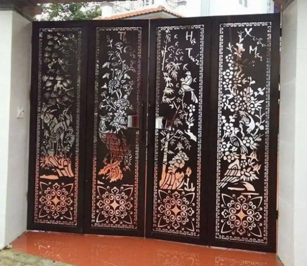 Pintu Sliding Swing - laser cutting metal