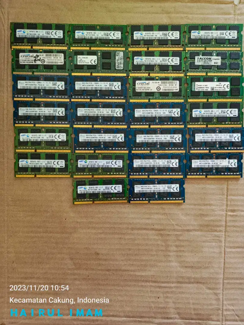 SODIM RAM 8GB DDR3L PC3L LAPTOP