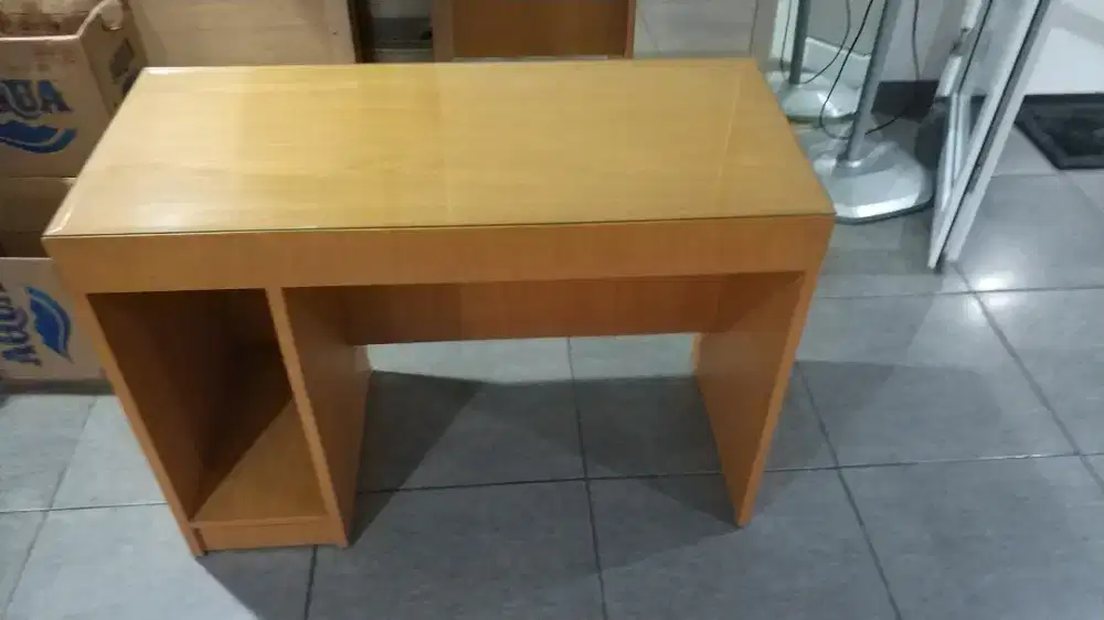 Meja Kerja tanpa laci/Meja Komputer..Full kayu bukan kaleng2
