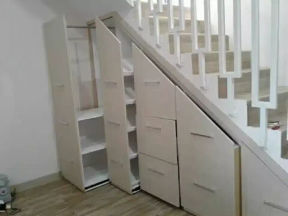 Lemari bwh tangga minimalis castom